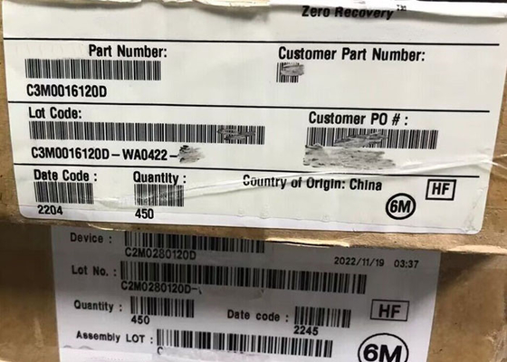 Chip de circuito integrado C3M0016120D 1200V 115A Potencia SiC MOSFET Transistor TO-247-3