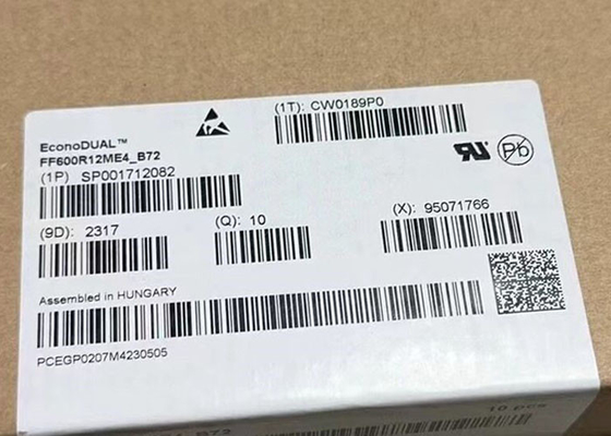 Modulos IGBT para automóviles FF600R12ME4B72 Half Bridge 1200V Montado en el chasis 1200A Modulo IGBT de 20mW