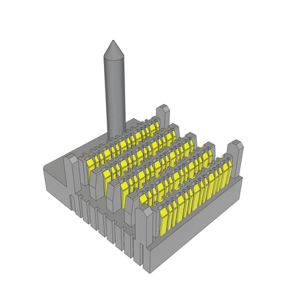 Los conectores EBTM-4-10-2.0-S-VT-1-R 80POS de alta velocidad de plano trasero en ángulo recto