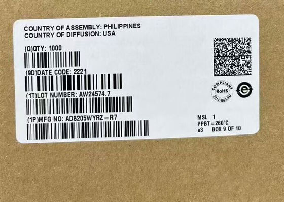 AD8205WYRZ Chip de circuito integrado de alimentación única 42 V Amplificador de diferencia del sistema