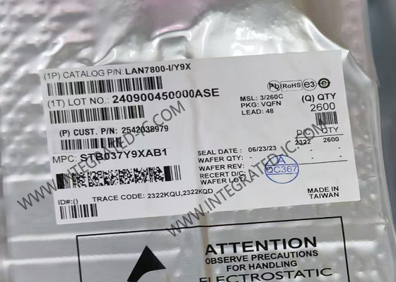 IC Ethernet LAN7800-I/Y9X Controlador Ethernet de súper velocidad 60mA IC de interfaz USB