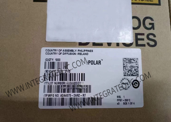 ADA4075-2ARZ Chip de circuito integrado 6.5MHz Amplificador de ruido ultrabajo a baja potencia