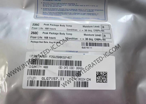 Memoria IC de Chip Integrated Circuit MT25QU256ABA1EW7-0SIT 256Mbit 133MHz 8-WDFN