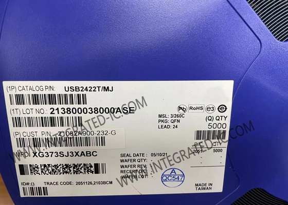 Chip de circuito integrado USB2422T/MJ de 2 puertos USB 2.0 controlador de eje de alta velocidad QFN-24
