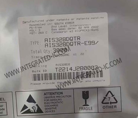AIS328DQTR Sensor IC Acelerómetro de tres ejes de altas prestaciones y muy baja potencia