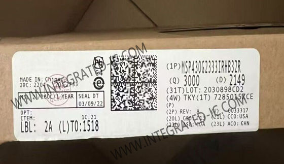 MSP430G2333IRHB32R Microcontrolador MCU de 16 bits Microcontrolador IC de 16 MHz con señal mixta MCU