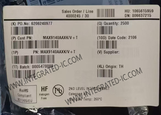 MAX9140AAXK Chip de circuito integrado 40ns Comparadores de alta velocidad de un solo canal SC-70-5