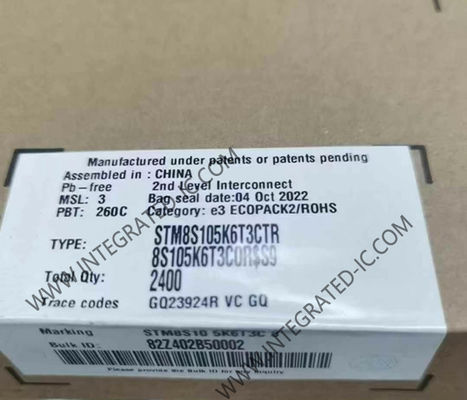 STM8S105K6T3CTR Microcontrolador MCU 16MHz Línea de acceso principal MCU de 8 bits