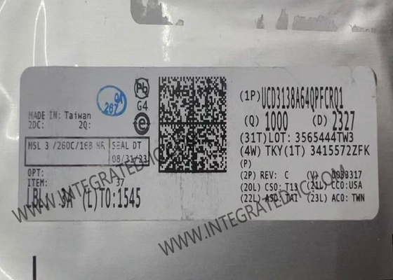 Chip de circuito integrado UCD3138A64QPFCRQ1 Controlador digital altamente integrado para energía aislada
