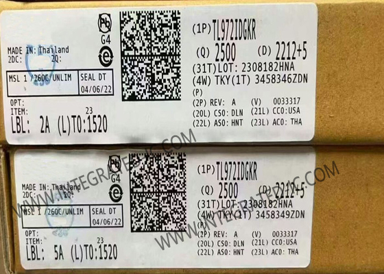 TL972IDGKR Chip de circuito integrado doble 12V 12MHz Amplificadores operativos de bajo ruido