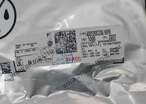 ADS1293CISQ Chip de circuito integrado de baja potencia de 3 canales de 24 bits para mediciones de biopotenciales