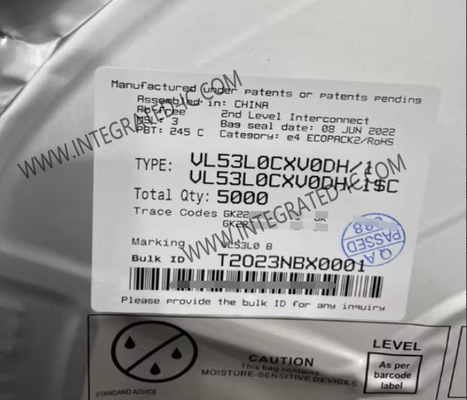 Los módulos de sensores de alcance de tiempo de vuelo de los módulos IC VL53L0CXV0DH/1