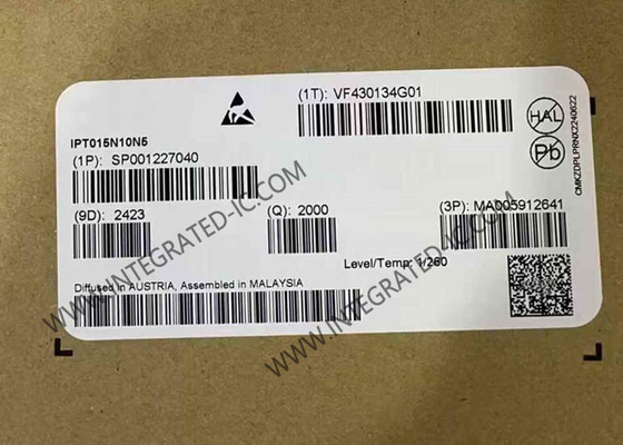 Microprocesador del circuito integrado del transistor de poder del canal N IPT015N10N5 100V 8-PowerSFN