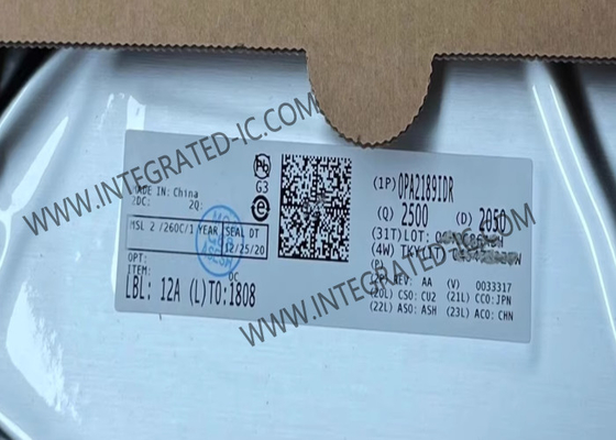 OPA2189IDR Chip de circuito integrado doble amplificador operativo de baja precisión de ruido de 14 MHz