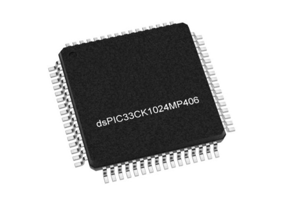 DSPIC33CK1024MP406-E/PT Microcontrolador MCU Controlador de señal digital de un solo núcleo TQFP-64