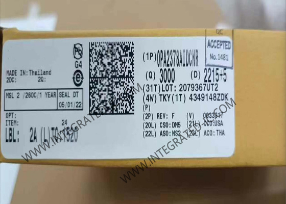 OPA2378AIDCNR Chip de circuito integrado doble amplificador operativo de bajo ruido de 900KHz de precisión