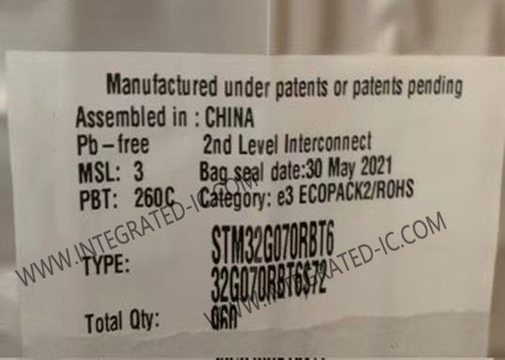 Microcontrolador MCU STM32G070RBT6 36 KB de RAM ARM Cortex-M0+ MCU