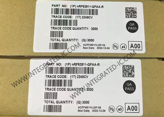 NRF52811-QFAA-R BT IC 2.4GHz Baja energía BT 5.4 SoC QFN48 BT 5.4 Sistema en chip