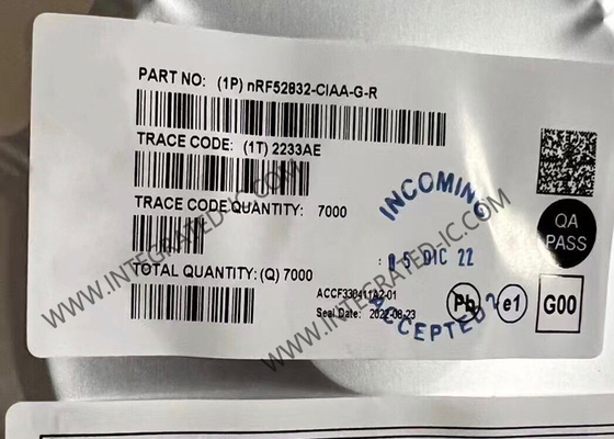 NRF52832-CIAA-G BT IC Versátil BT 5.4 SoC WLCSP50 Sistema de protocolo múltiple en chip