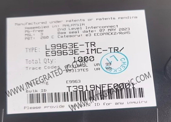 Chip de circuito integrado L9963E IC de monitoreo de baterías de automóviles TQFP64