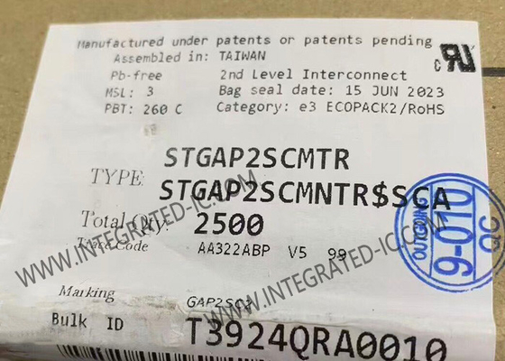 Chip de circuito integrado STGAP2SCMTR aislado 4A conductor de puerta única 8-SOIC