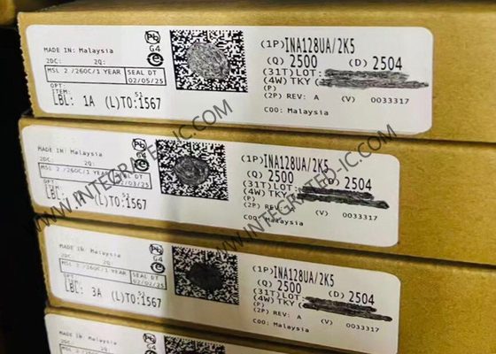 INA128UA Amplificador de instrumentos de bajo consumo de precisión con chip de circuito integrado