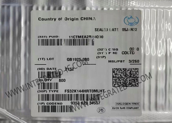 Microcontrolador MCU FS32K144HRT0MLHT 512KB Microcontroladores flash IC de 2,7 V a 5,5 V