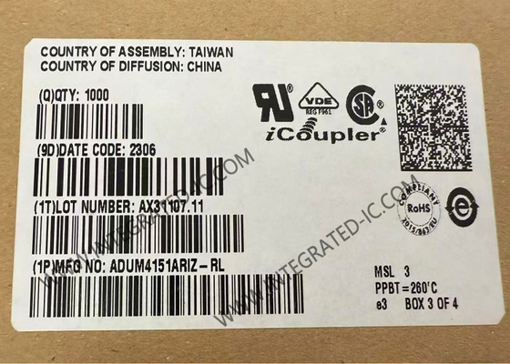 ADUM4151ARIZ Chip de circuito integrado 5000Vrms aisladores digitales SOIC20 aisladores SPI