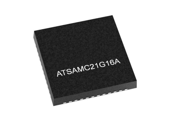El sistema de microcontrolador de ATSAMC21G16A-MU es un microcontrolador integrado de 32 bits.