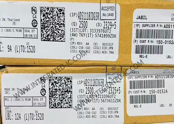 Chip de circuito integrado ADS1118IDGSR Conversor analógico a digital de 16 bits de baja potencia