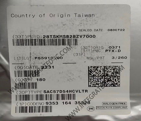 Microcontrolador MCU SAC57D54HCVLTR 3.15V a 5.5V MCU incorporado de tres núcleos de 32 bits
