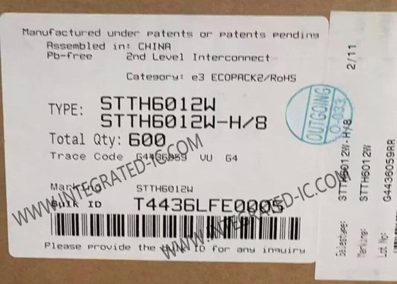 Chip de circuito integrado STTH6012W 1200V 60A Diodo de alta tensión ultrarápido DO-247-2