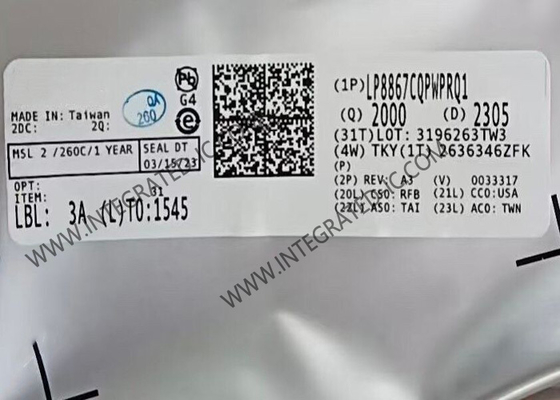 Circuito Integrado Chip LP8867CQPWPRQ1 120mA Controlador LED Automotriz de 4 Canales