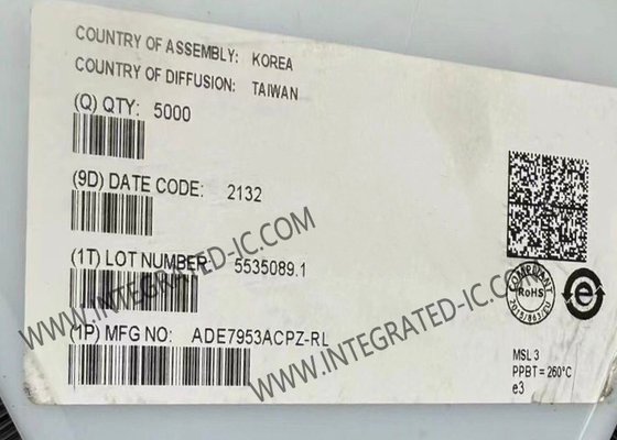 ADE7953ACPZ Chip de circuito integrado de medición multifunción de fase única con medición de corriente neutra