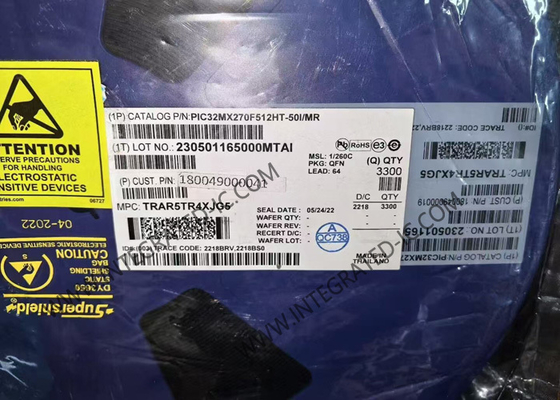 PIC32MX270F512HT-50I/MR Microcontrolador MCU 50 MHz Microcontroladores de 32 bits MCU QFN-64