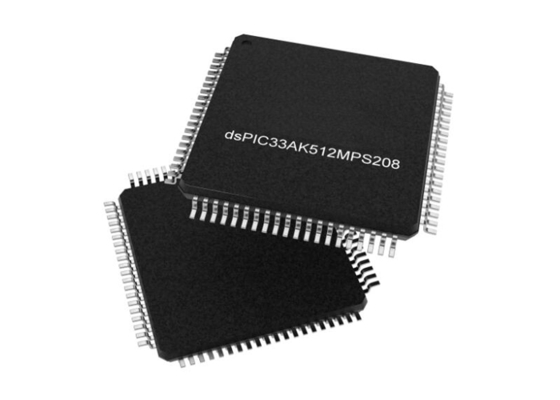 DSPIC33AK512MPS208-I/PT Microcontrolador MCU de alto rendimiento de 32 bits DSC de núcleo único TQFP80