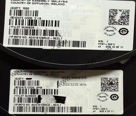 ADG1612BRUZ Circuito integrado Chip 1 Ω Interruptores cuádruples de un solo polo/un solo tiro