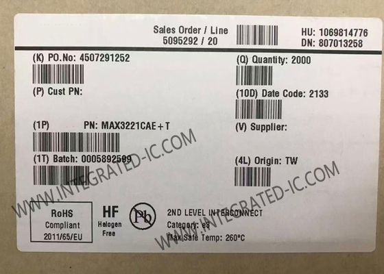 MAX3221CAE Chip de circuito integrado 3V a 5.5V Transceptores RS-232 con apagado automático