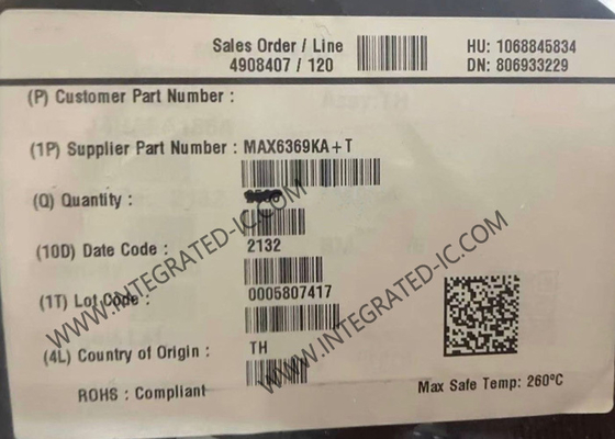 MAX6369KA Circuito integrado Chip de circuitos de supervisión Timers de vigilancia seleccionables por pines