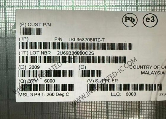 ISL95870BIRZ 	Circuito integrado chip PWM DC/DC controlador con entradas VID para regulador de voltaje central de GPU portátil