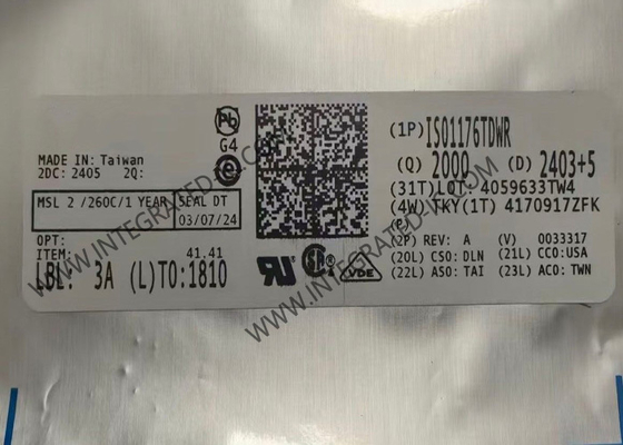 Chip de circuito integrado ISO1176TDWR Transceptor de línea diferencial aislada de 2500Vrms