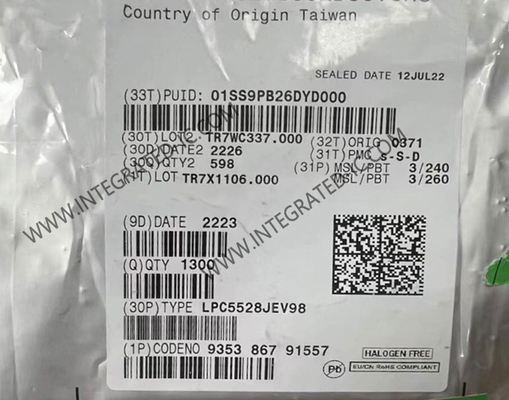 Microcontrolador MCU LPC5528JEV98 Microcontrolador ARM Cortex-M33 de uso general