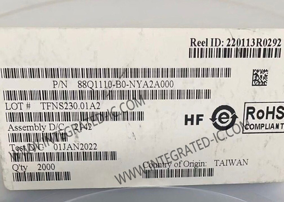 88Q1110-B0-NYA2A000 Ethernet IC 1.25 Gbps Ethernet automotriz de baja potencia PHY