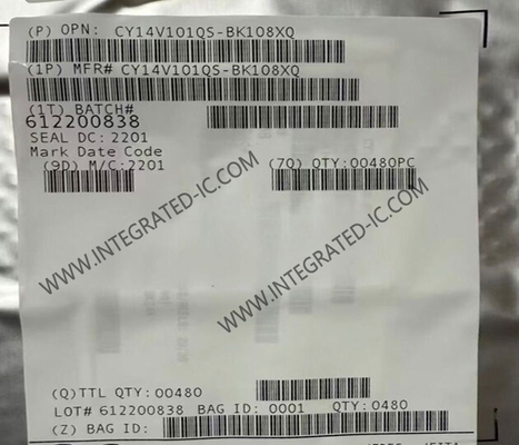 CY14V101QS-BK108XQ Chip de memoria IC de 1 Mbit Quad SPI NVSRAM IC de memoria FBGA-24