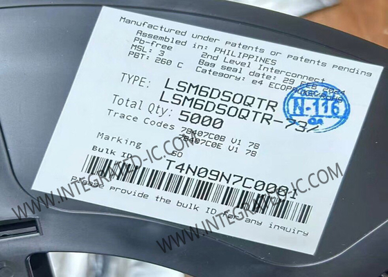 Unidad de medición de inercia del sensor LSM6DSOQTR IC 6 Ejes iNEMO 6DoF IMU LGA Package