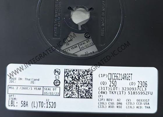 Chip de circuito integrado CDCE6214RGET, generadores de reloj de ultra baja potencia de 350 MHz, VQFN24