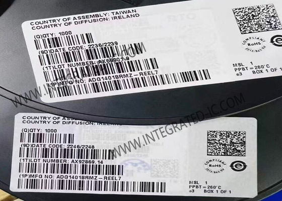 ADG1401BRMZ Chip de circuito integrado 1Ω sobre la resistencia de los interruptores iCMOS SPST