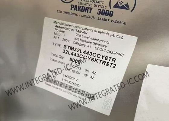 Microcontrolador STM32L443CCY6TR MCU 80MHz 32Bit Microcontroladores Arm Cortex M4 MCU