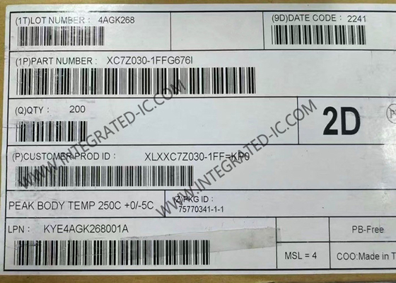 XC7Z030-1FFG676I Puerta de campo programable Array Zynq 7000 SoC Z-7030 Serie Sistema en chip