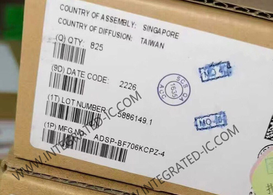 Microcontrolador MCU ADSP-BF706KCPZ-4 400MHz Procesador embebido de aleta negra LFCSP-88